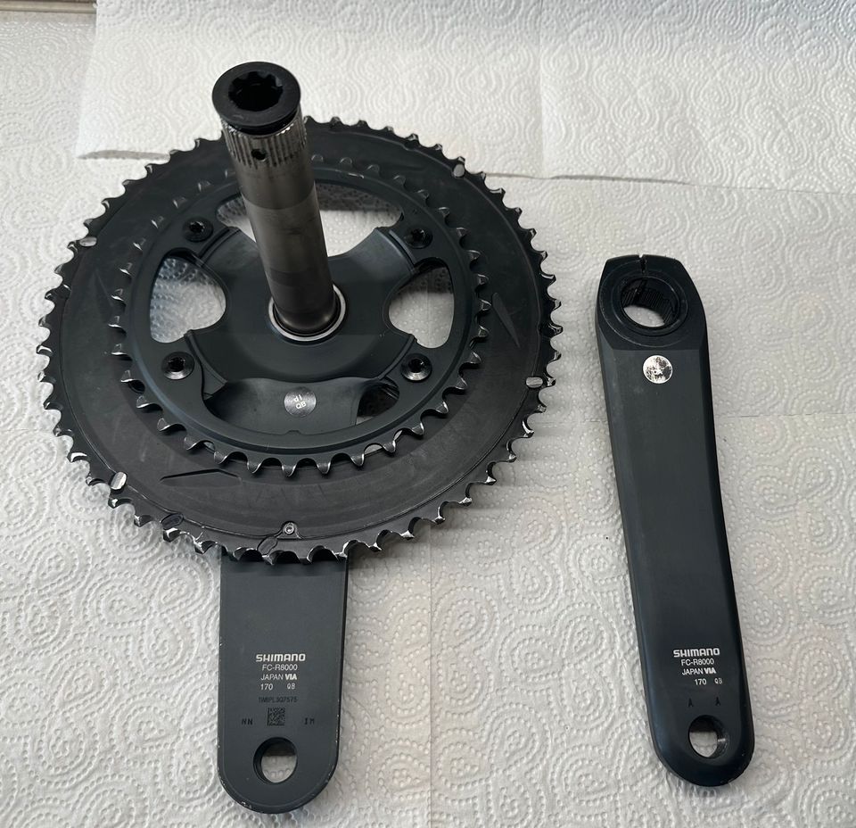 Shimano Ultegra Kurbel 170 52/36 FC- R8000 in Rauhenebrach