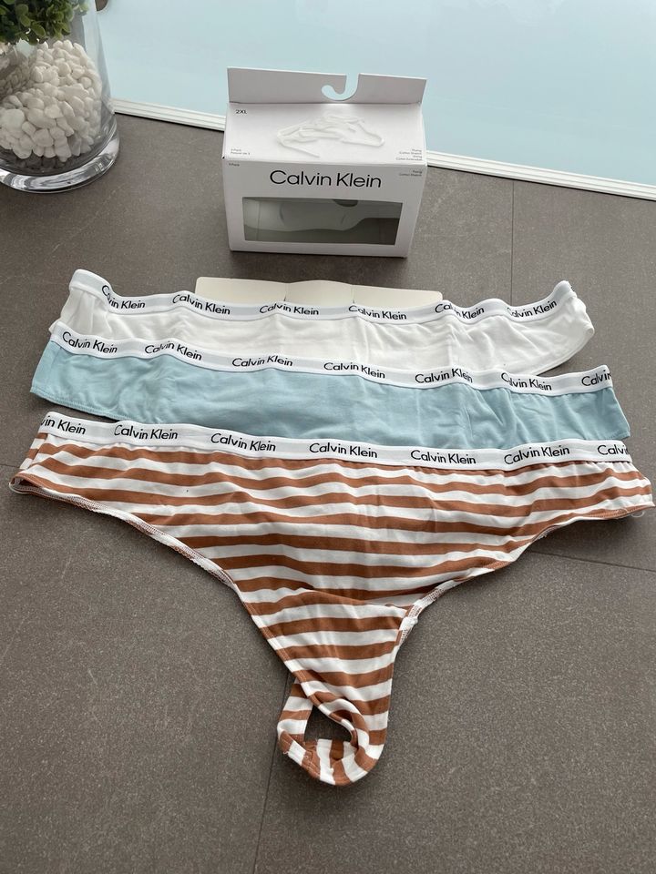 Calvin Klein Tanga 3er Pack • Gr. XXL • Neuware in Mönchengladbach