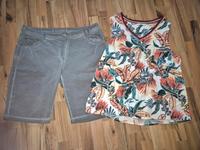 Cecil Set Sommer Gr.XL Bermuda Shorts grau + Blusentop Herzogtum Lauenburg - Sandesneben Vorschau