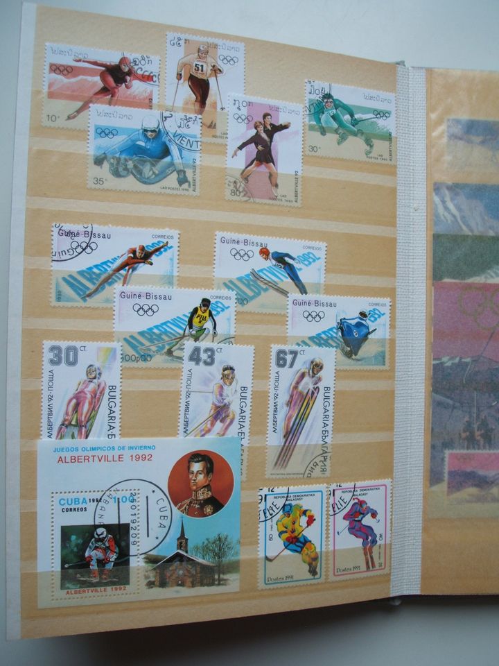 Olympische Winterspiele versch. Olympiaden Briefmarken, Blocks in Mühlhausen