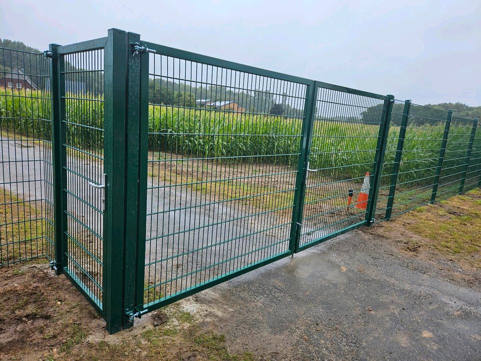 Doppelstabmattenzaun Zaun Gartentor Flügeltor Tor in Duisburg