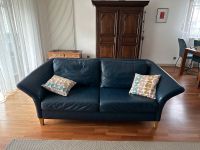 Sofa, 2,5 Sitzer aus Echtleder, dunkelblau, Sessel, Couch Köln - Rodenkirchen Vorschau
