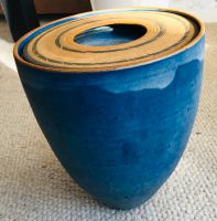 Keramik Topf Vase mit Deckel Blumentopf in blau Berlin - Reinickendorf Vorschau