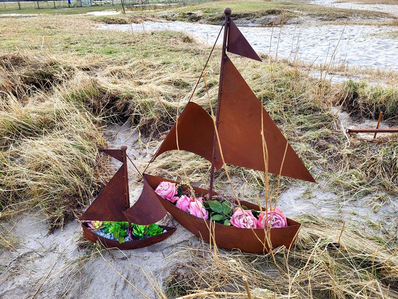 Segelschiff Edelrost zum Bepflanzen Balkon Deko Blumen NEU/PAYPAL in Jever