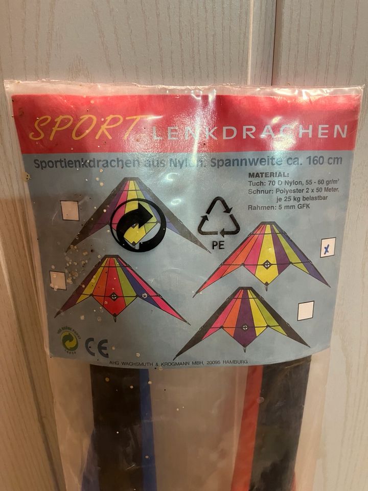 Sportlenkdrachen aus Nylon / Spannweite ca. 160 cm in Limburgerhof