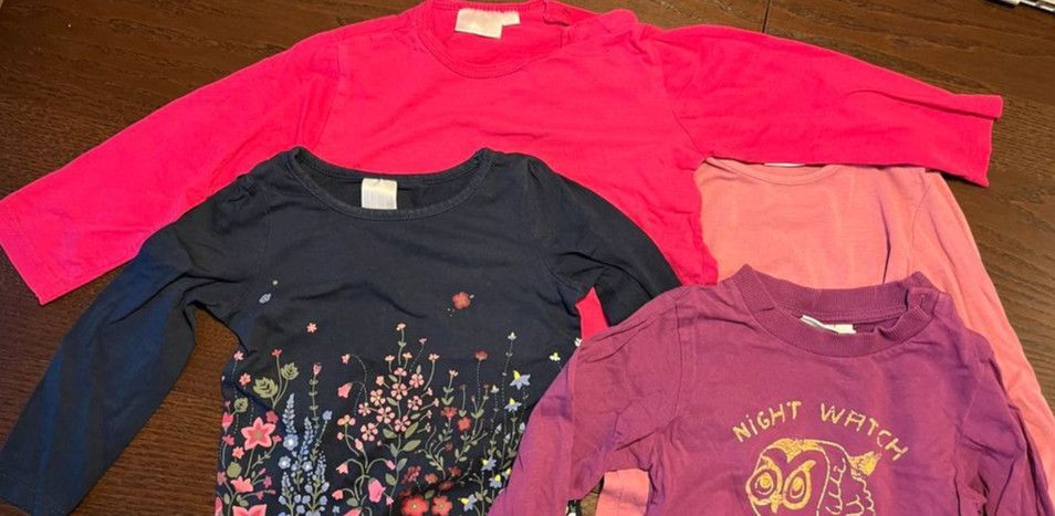 Langarmshirts, Größe 86, Mädchen, 7 Stück, gratis Versand in Leinefelde