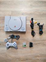 Playstation 1 ps1 Konsole mit Chip Controller Kabel Set Memory Nordrhein-Westfalen - Erkrath Vorschau