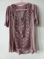 Gr 42 Shirt Tunika von Tredy Pastell Lila Spitze 3/4 Schulterfrei Niedersachsen - Uelzen Vorschau