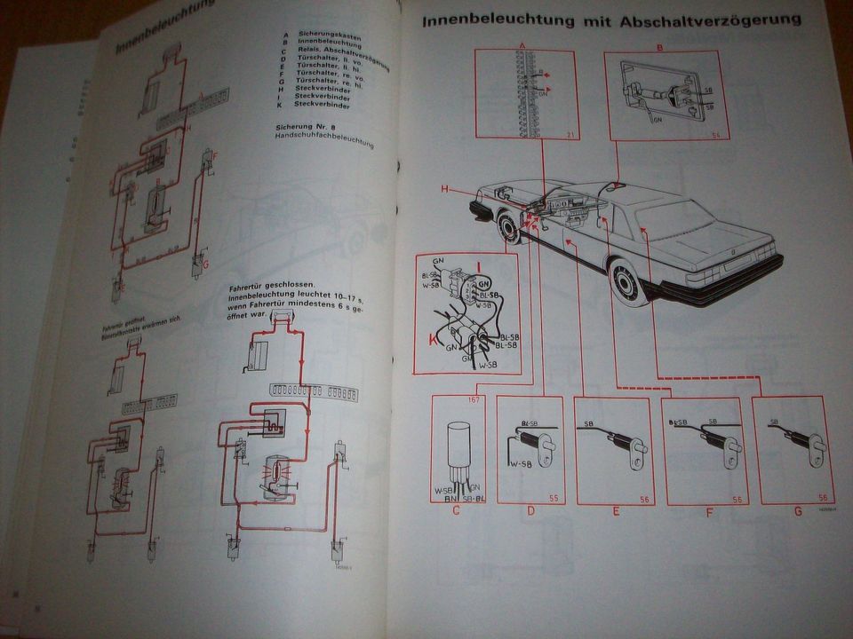 Volvo 240 242 244 245 Werkstatthandbuch Schaltpläne 1987 in Ottweiler