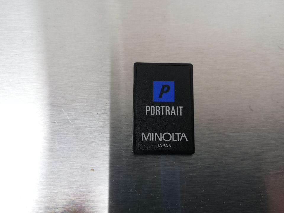 Funktionscard für Minolta Kamera "P / PORTRAIT" in Groß-Bieberau