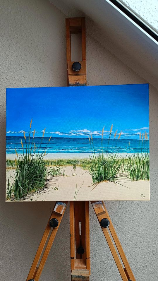 Acrylbild auf Leinwand ( Der Strand  ) 40x50cm in Herscheid