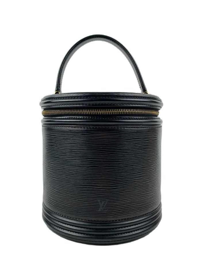 LOUIS VUITTON Tasche CANNES EPI NOIR schwarz Leder Kosmetik Rund in Hamburg