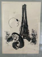 Original Marc Chagall Lithographie M94 Eiffelturm gerahmt Baden-Württemberg - Neuhausen Vorschau