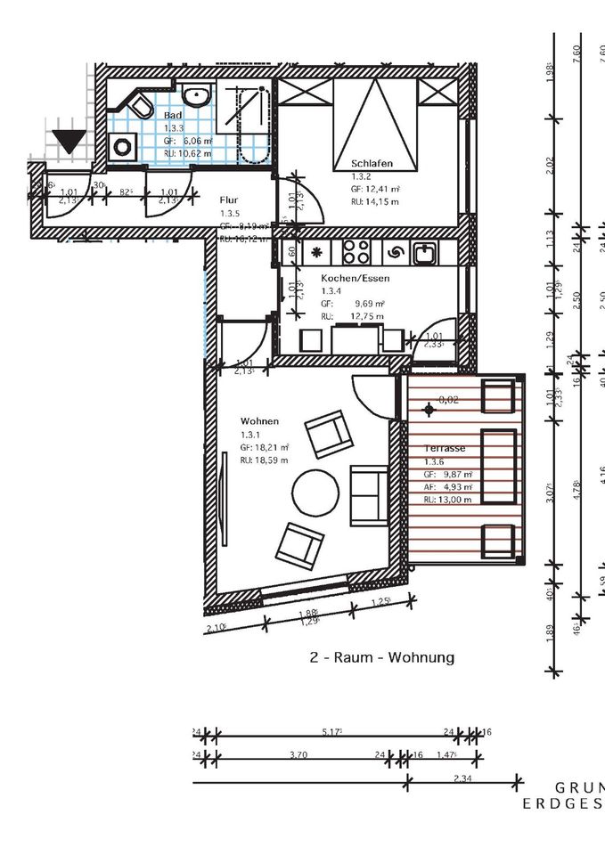 innovative 2 Zimmer Wohnung in Cottbus Neubau modern barrierearm in Cottbus