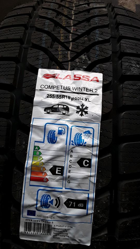 3xWinterreifen 255/55 R18 109 H XL Lassa Competus 2 in Heimenkirch