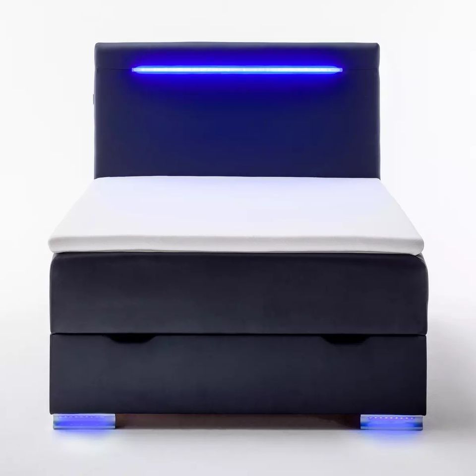 ❌-45%❌Boxspringbett bett 120x200  ink.Led ink.Bettkasten in Ottenhöfen