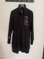 SOCCX Sweatmantel Long Sweat  Mantel schwarz Strickjacke 44 46 Leipzig - Sellerhausen-Stünz Vorschau