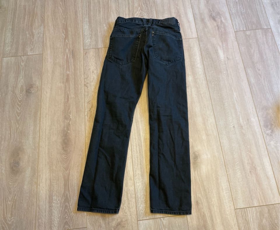 H&M &Denim Jeans Gr. 164 schwarz grau used Hose Slim in Baruth / Mark