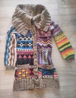 Bunter Desigual Strickmantel, Gr. (XS-) S, *Ethno* Findorff - Regensburger Straße Vorschau