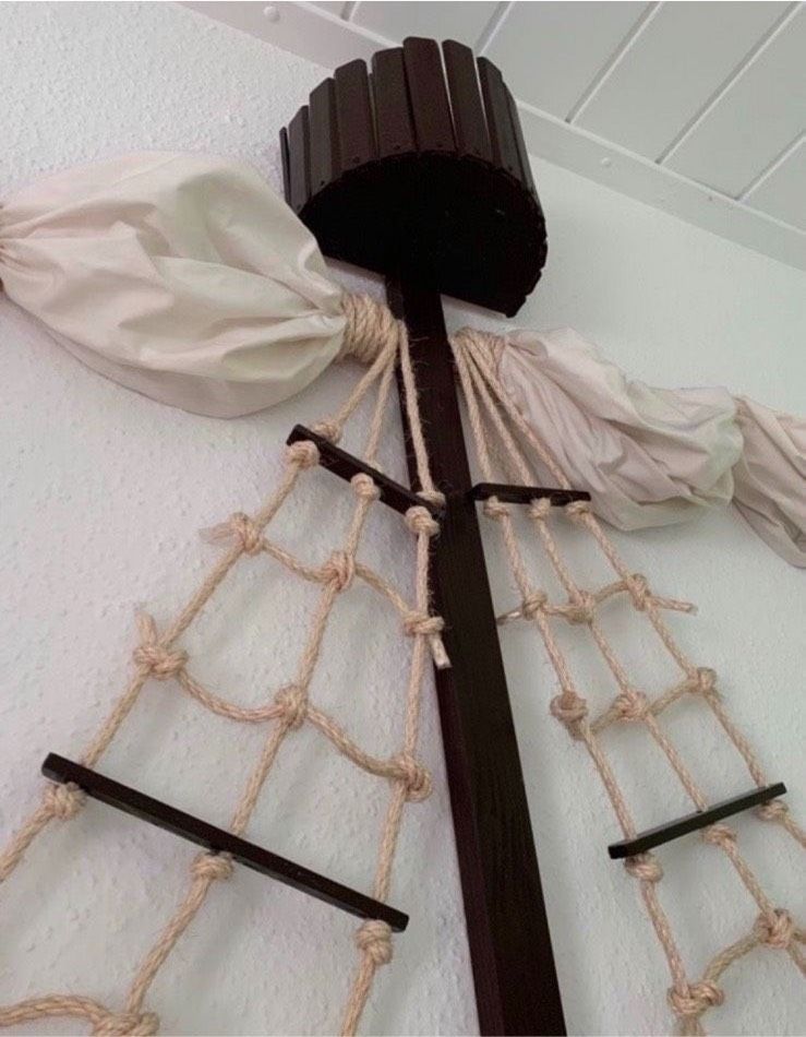 ☘️ Piratenmast Bett WandDeko Kinderzimmer Junge Piratenzimmer in Dorsten