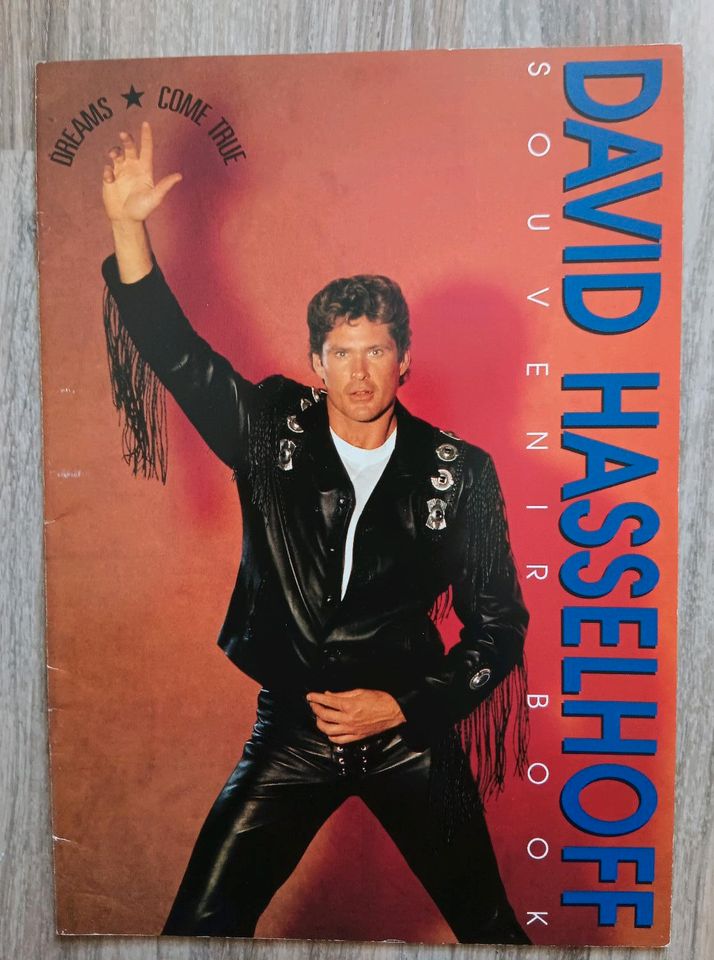 Tourbuch/Programm David Hasselhoff 1991 in Werne