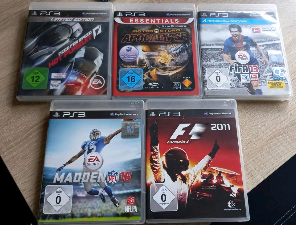 5 PS 3 Playstation Spiele in Osterholz-Scharmbeck