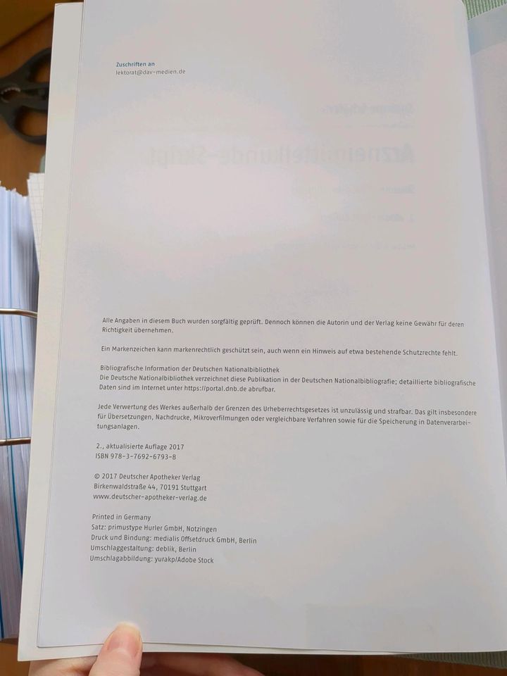 Arzneimittelkunde Skript PTA Ausbildung Schäferlein 2. Auflage in Fürth