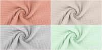 Waffelpique uni verschiedene Farben 100% Baumwolle, nähen DIY Sachsen - Borna Vorschau