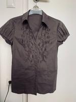 Elegante Taifun Bluse 67% Cotton, Gr 38 taupe Bayern - Augsburg Vorschau
