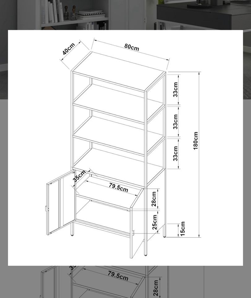 Aktenschrank/Regal Kombi neuwertig in Schiltach