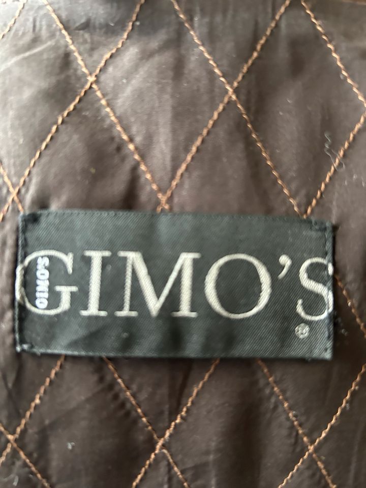 Gimo‘s Italy Herren Lederjacke Gr. XL gefüttert braun in Köln