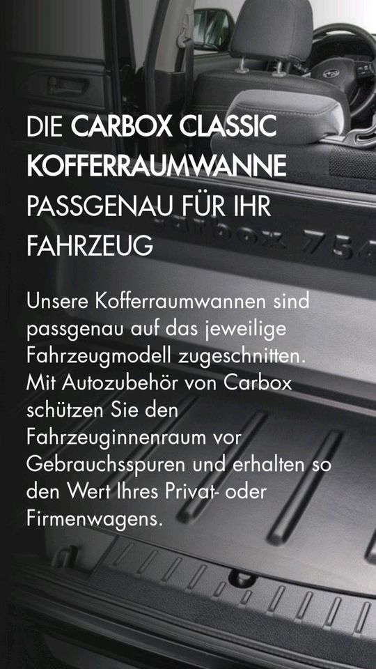 Kofferraumwanne Carbox Classic – Kofferraumschutz hoch