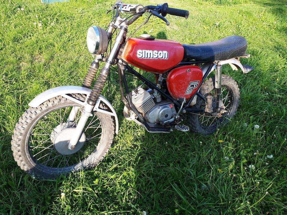 Simson s51 s50 s70 cross Motocross enduro moped 85ccm in Großolbersdorf