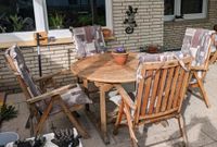 Esstischgarnitur Gartentisch Teakholz, 4 Stühle, Outdoor Bielefeld - Brake Vorschau