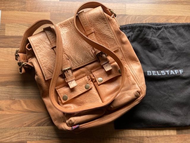 Belstaff Messenger bag 553 Coloniale MALENOTTI light brown in Aerzen