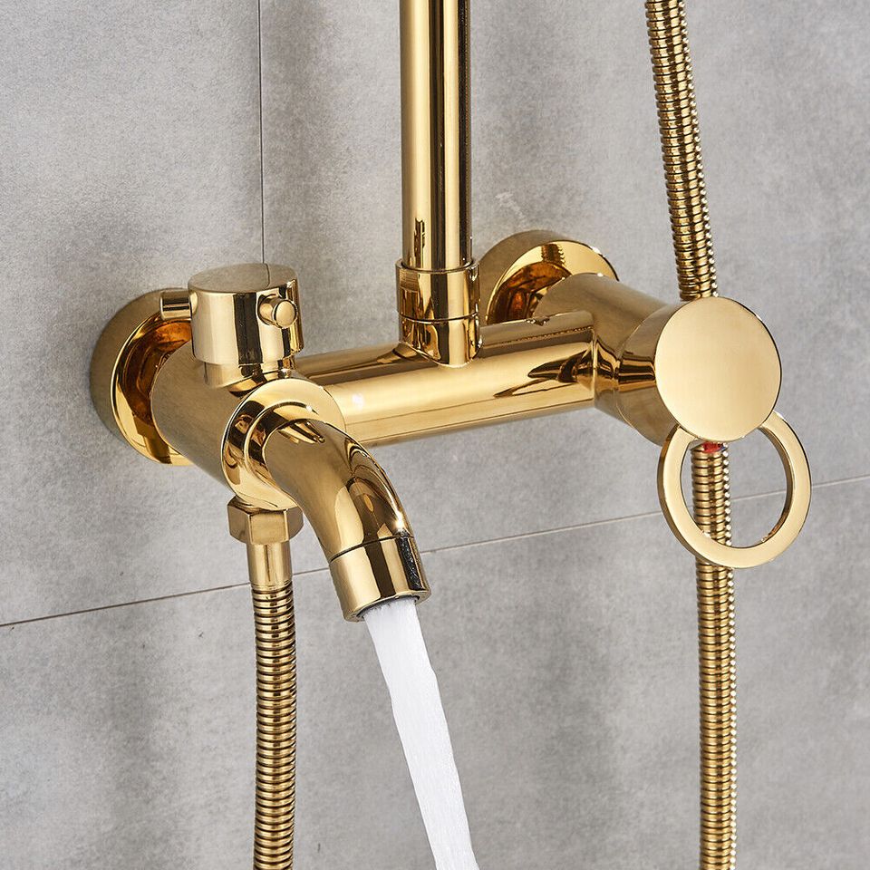 Gold Duscharmatur Duschsystem Duschset Regendusche Dusche in Weilburg