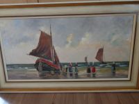 Ölgemälde - 40 x 80 cm - mit Rahmen - GEORG BEDEY Schleswig-Holstein - Mildstedt Vorschau