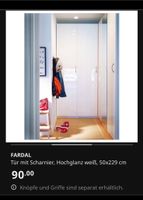 IKEA Pax Türen FARDAL Hochglanz weiß für Korpus 50x236cm Bayern - Hausen i. Niederbayern Vorschau