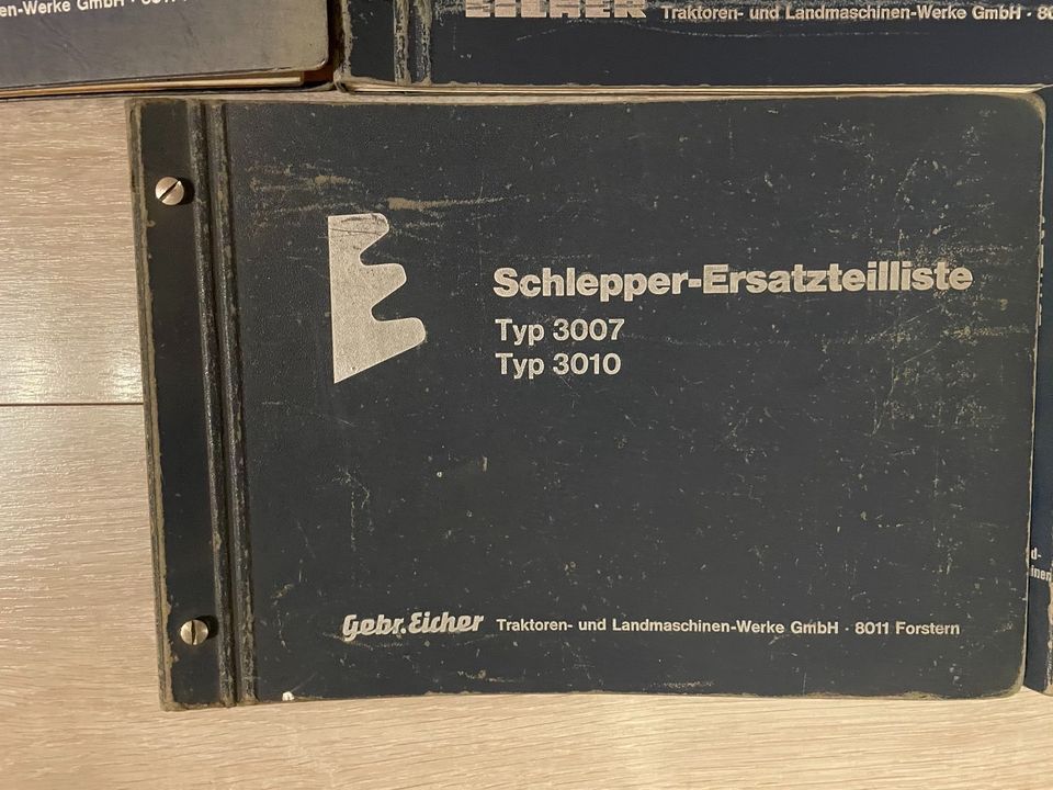 Eicher, Ersatzteilliste, 3009, 3007, 3010, 3013, 3018 in Simmern