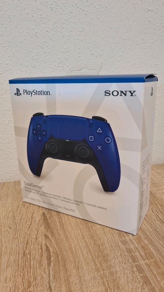 Playstation 5 Controller PS5 Dual Sense NEUWARE cobalt blue in Oberschleißheim