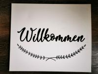 Leinwand Willkommen Deko Hochzeit Nordrhein-Westfalen - Wilnsdorf Vorschau