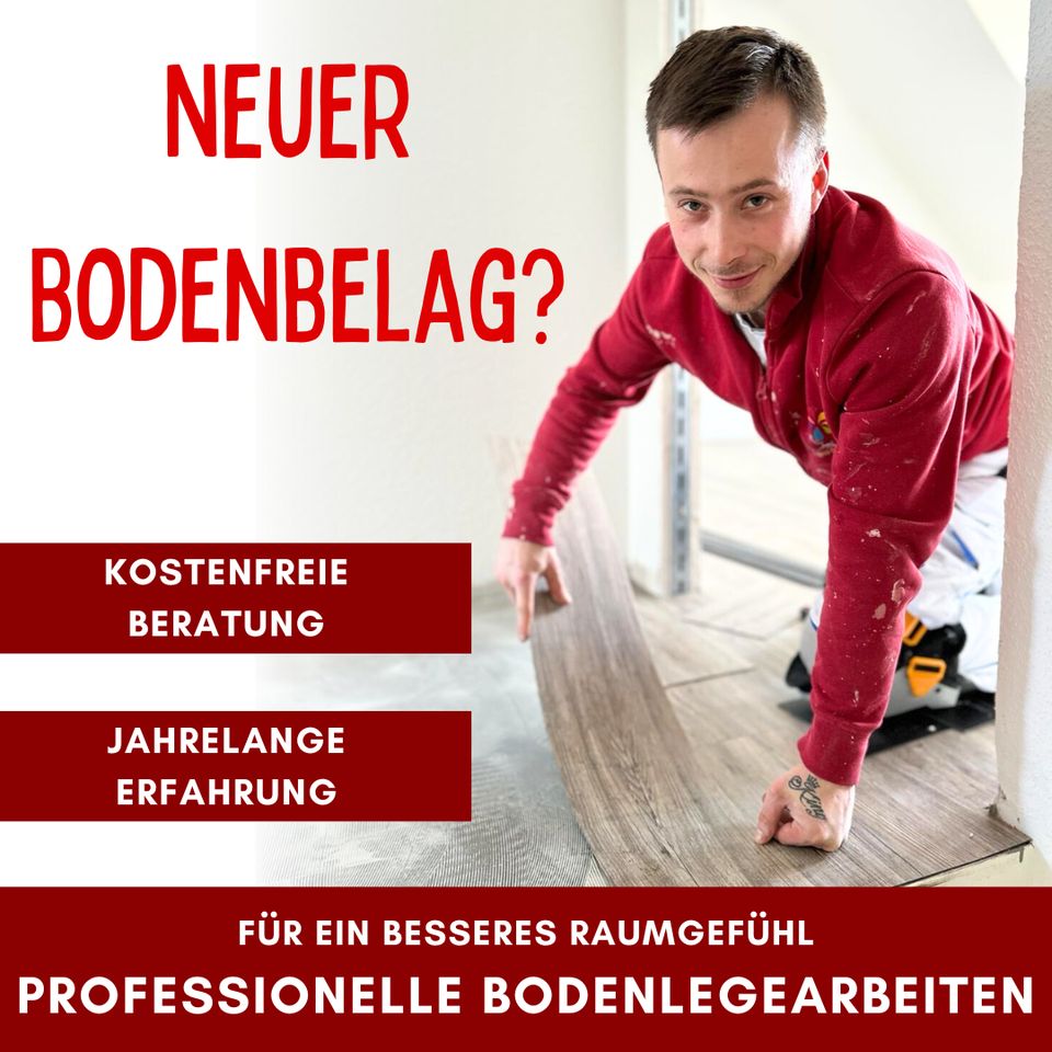 Professionelle Bodenverlegung – Teppich, Vinyl, Linoleum und mehr in Buschvitz