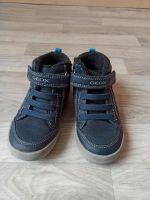 Blaue Jungen Schuhe von Geox Sneaker halbhoch mit Klett Größe 25 Sachsen-Anhalt - Magdeburg Vorschau