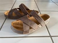 Sommerschuhe Schlappen Sandalen wie neu 42 Damen braun Nordrhein-Westfalen - Minden Vorschau
