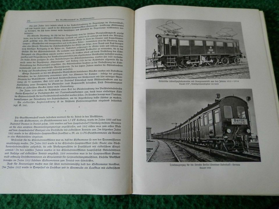 100 Jahre deutsche Eisenbahn, Buch von 1938 in Dresden