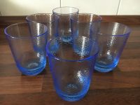 6 blaue Gläser aus Glas Bayern - Seeshaupt Vorschau