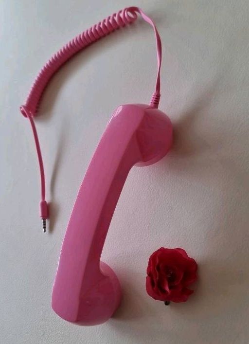 Telefon Hörer Retro rosa pink Handy in Ansbach