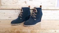 Keilstiefeletten Stiefel Sansibar blau Herbst Winter Größe 40 Bayern - Pegnitz Vorschau