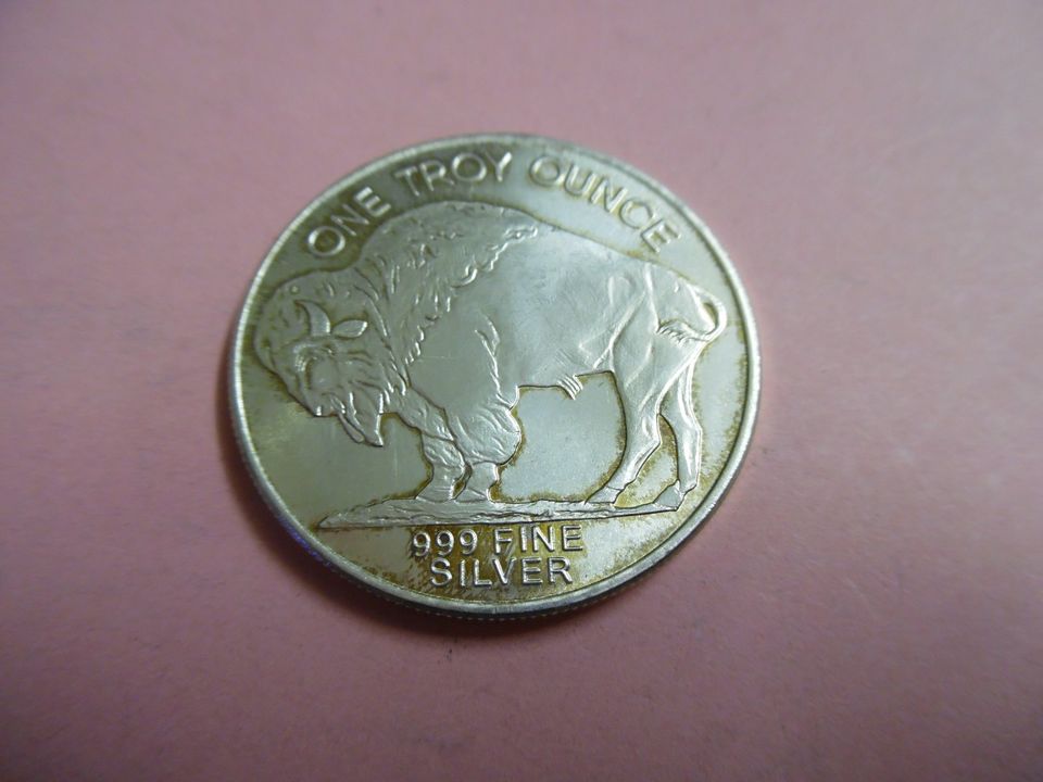 One Troy Ounce 2011 Feinsilber Unze Liberty Indian Head Buffalo in Langenaltheim