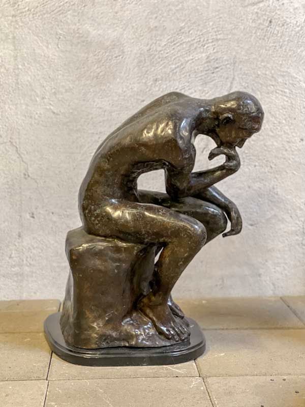 Der Denker nach A.Rodin - Bronzefigur in München